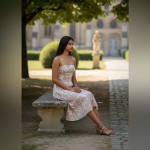 YAYA SILK SLEEVELESS DRESS